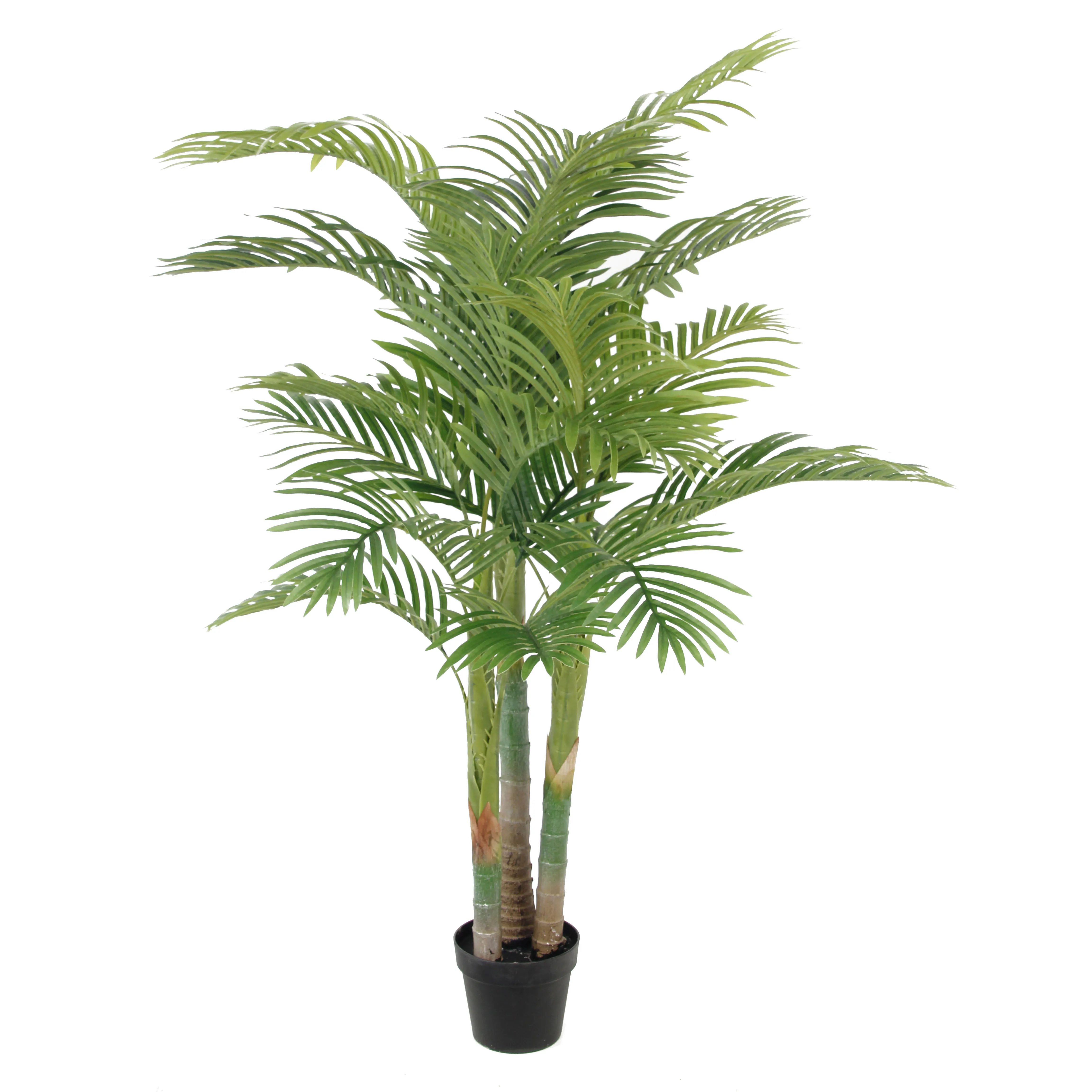 

Factory Artificial 140CM Areca Palm Tree in Pot 18 Leaves Plastic Decoration for Indoor and Outdoor Use
