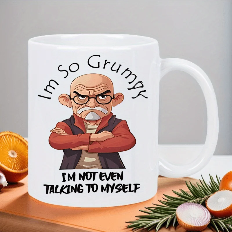 

This Is a Grumpy Ceramic Mug Designed for Insulation, Suitable for Both Hot And Cold Beverages. It'S an Ideal Gift for Various