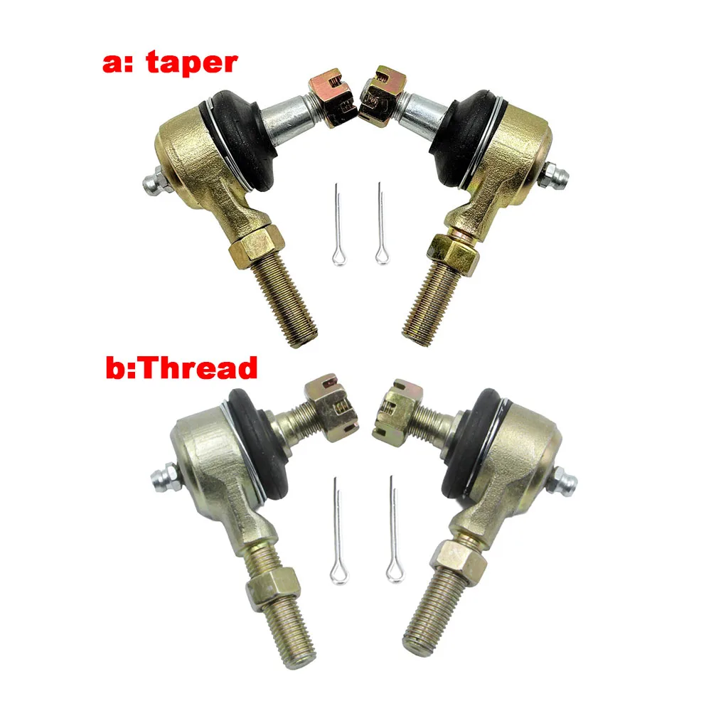 

Комплект из 2 шаровых шарниров M10-M10 с коническим концом и отверстием для подачи масла для китайских электрических квадроциклов и мотоциклов (50cc, 110cc, 150cc, 200cc, 250cc)