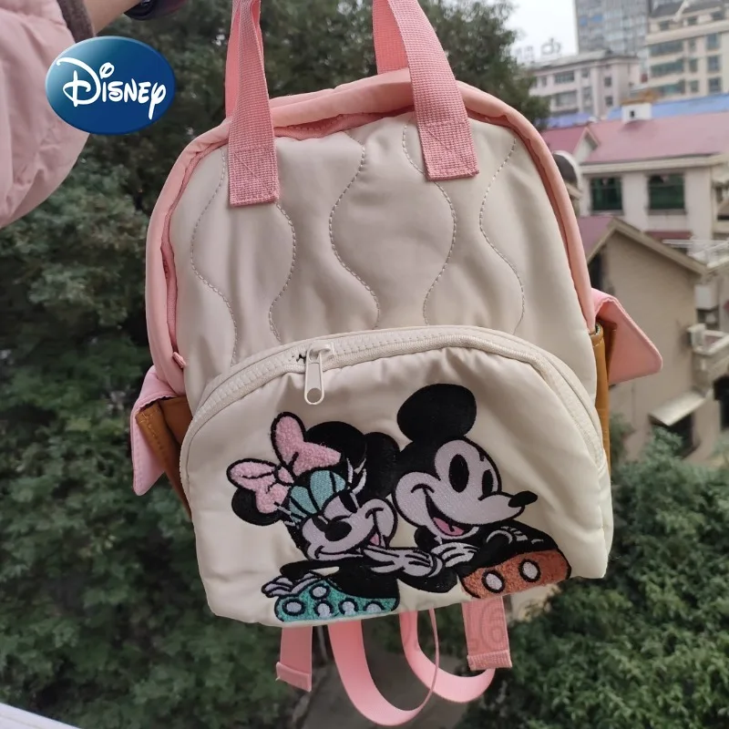 

Disney New Mini Children's Backpack Luxury Brand Original Kindergarten Schoolbag Cartoon Cute Embroidery Children's Schoolbag