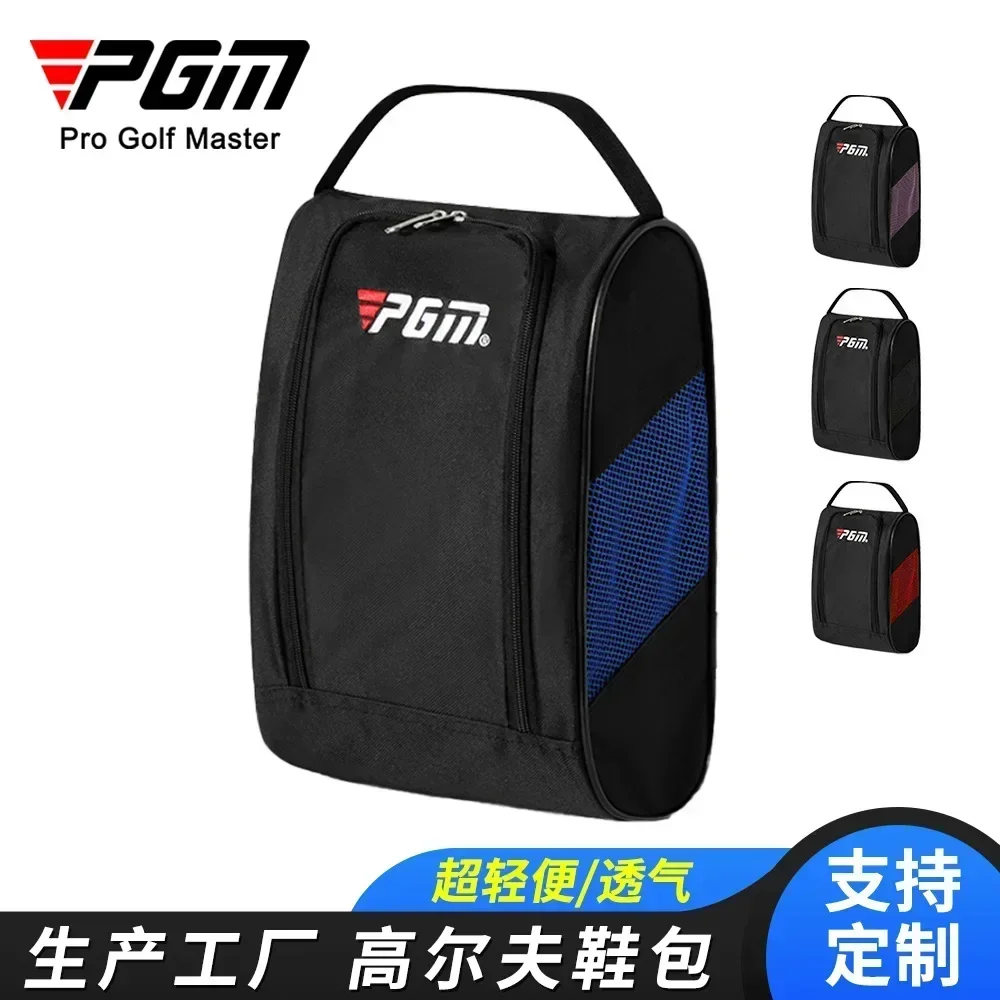 

PGM Portable Mini Golf Shoe Bag Nylon Carrier Bags Golfball Holder Lightweight Breathable Pouch Pack Tee Bag Sports Accessories