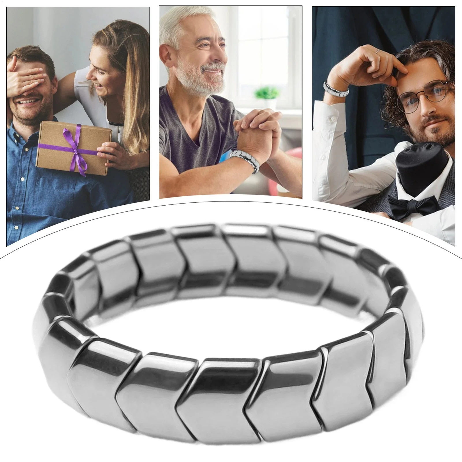 Beaded Jewelry Comfortable Natural Hematite Bracelet Men'S Wrist Bracelet Natural Hematite Bracelet For Men'S Jewelry Couples