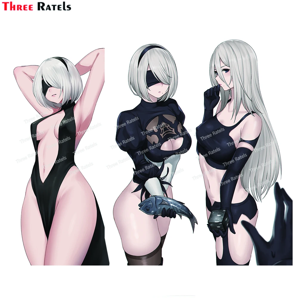 Three Ratels H340 Yorha No 2 Type B Nier Stickers  For Passat B5 Car Accessories Auto Decals