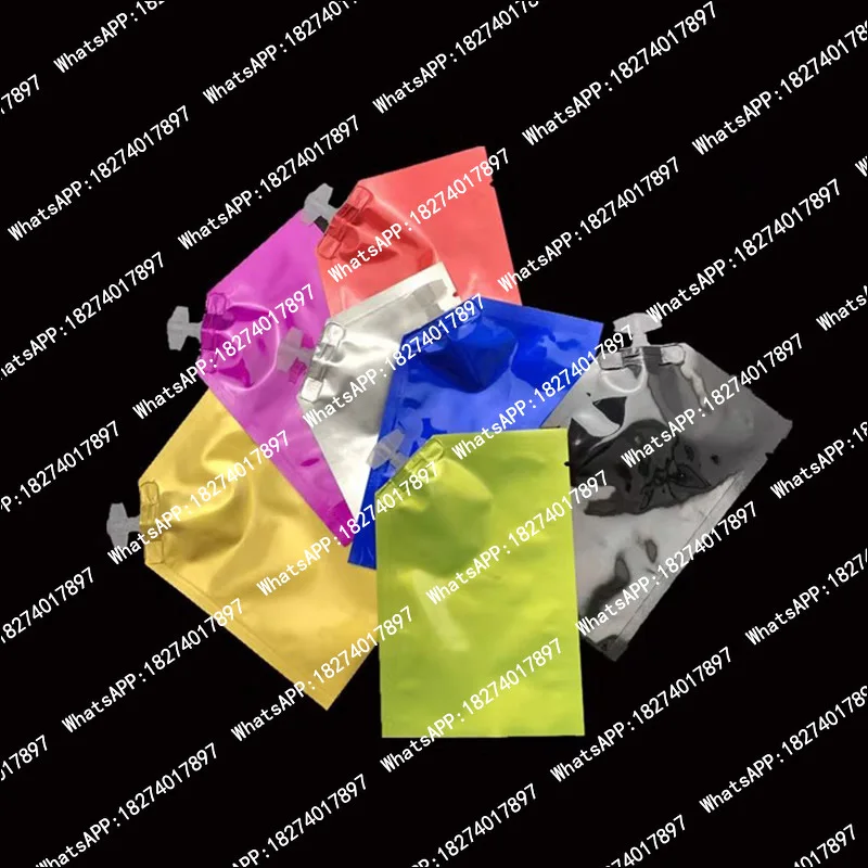 

100pcs Mini Sample Bag Colorful Aluminum Foil Empty Refillable Packaging Bags Business Promotional Cream Lotion Pouch