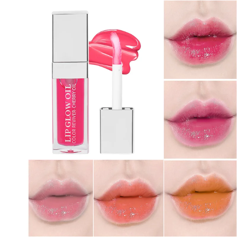 Kristall gelee feuchtigkeit spendendes Lippen öl plump ing Lip gloss Make-up sexy pralle Lippen glühöl getönte Lippen praller 6ml 1 Stück