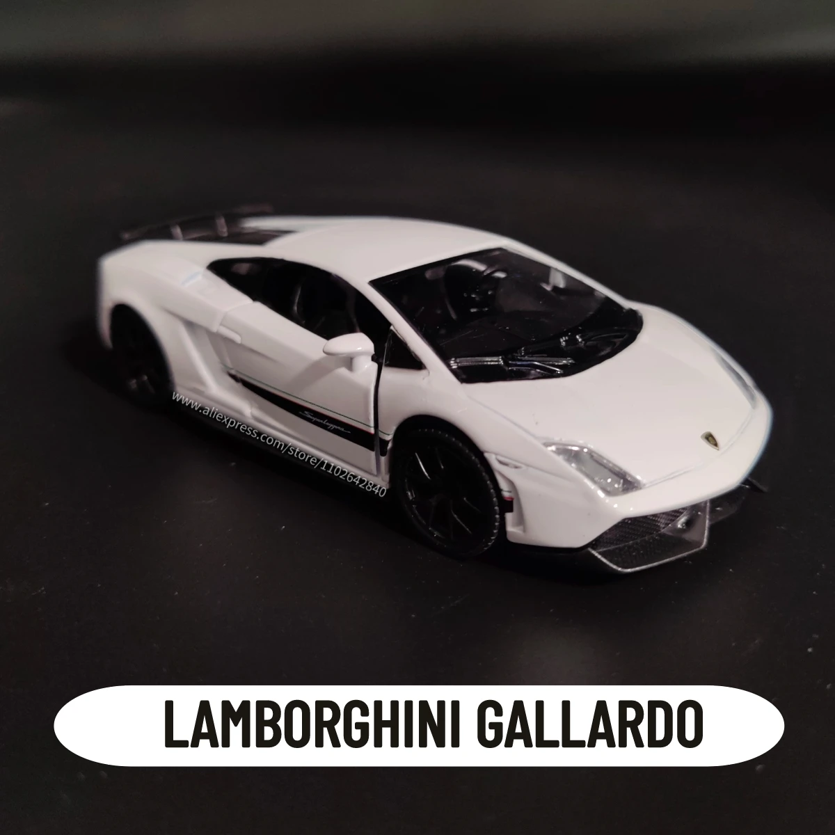 1:36 Car Model Lamborghini Gallardo Replica Scale Metal Miniature Art Home Vehicle Interior Decor Xmas Kid Gift Toy Collection