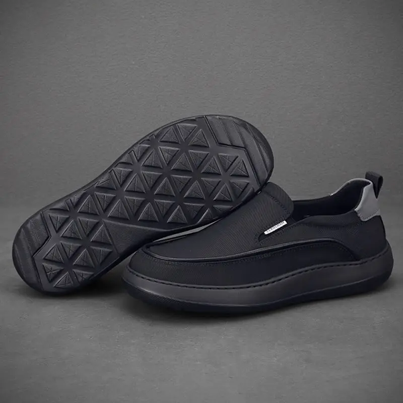 Men's 2026 Summer New Slip-On Loafers Thick Sole Ultra-Light Comfortable Casual Cloth Shoes