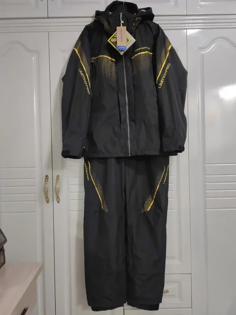 ربيع الخريف سترة الصيد مقاوم للماء والسراويل الشاملة 2 قطعة مجموعة للرجال غير نافذ للمطر 3-layered الصيد الدعاوى ملابس الصيد #2