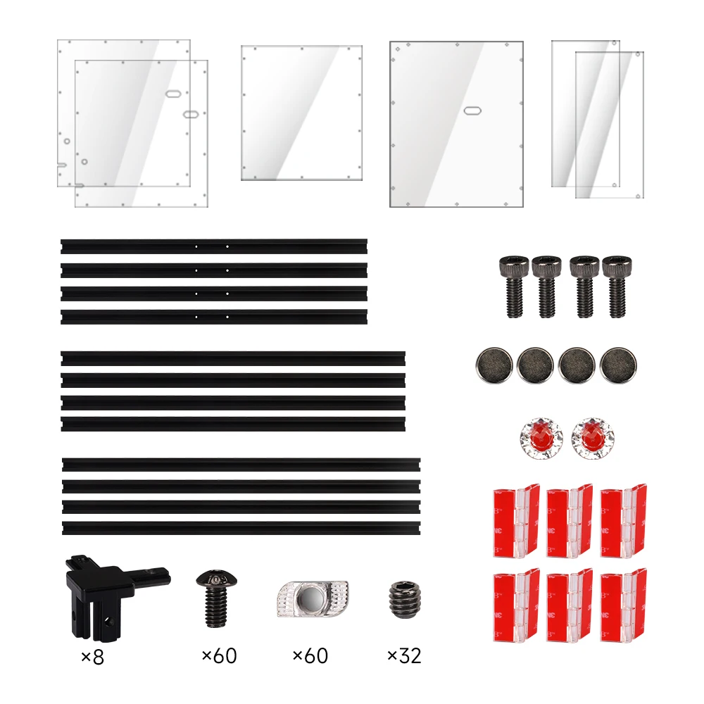 For bambu lab A1 mini PC board sealing kit For Kingroon KP3S V2 Transparent and lightweight Dust and noise reduction