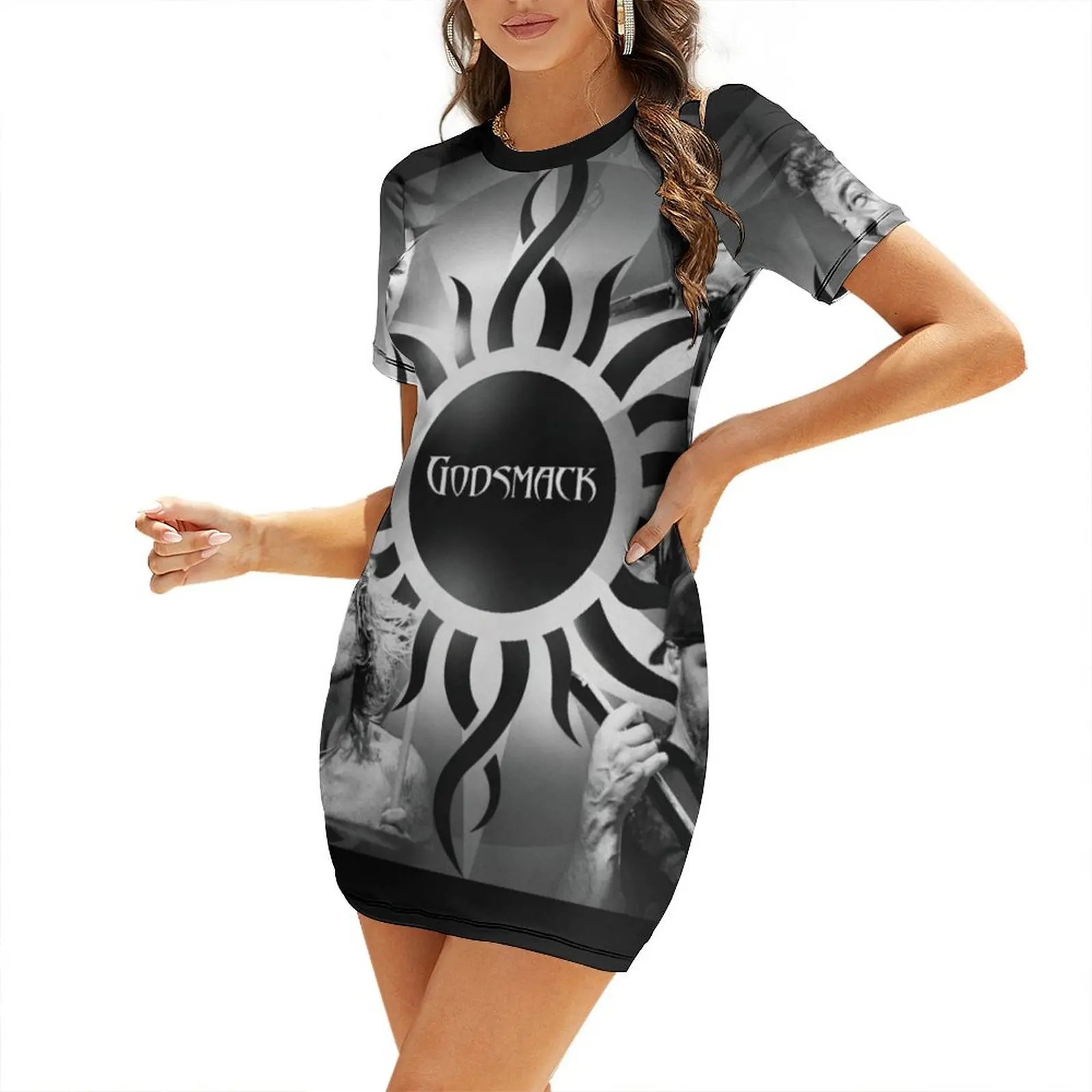 

live inspired Short-Sleeved Dress dress dresses Women's long dress cocktail dresses party dresses women