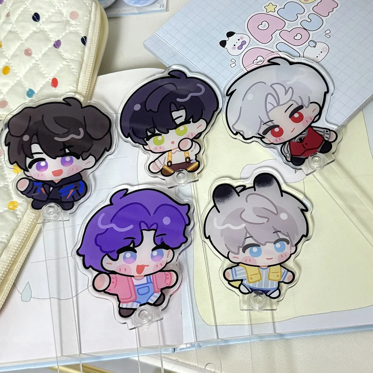 Anime Love and Deepspace Xavier Sylus Rafayel Zayne Caleb Cosplay Cartoon Punch Stick Accessory Derivative Ornament Mascot Gift