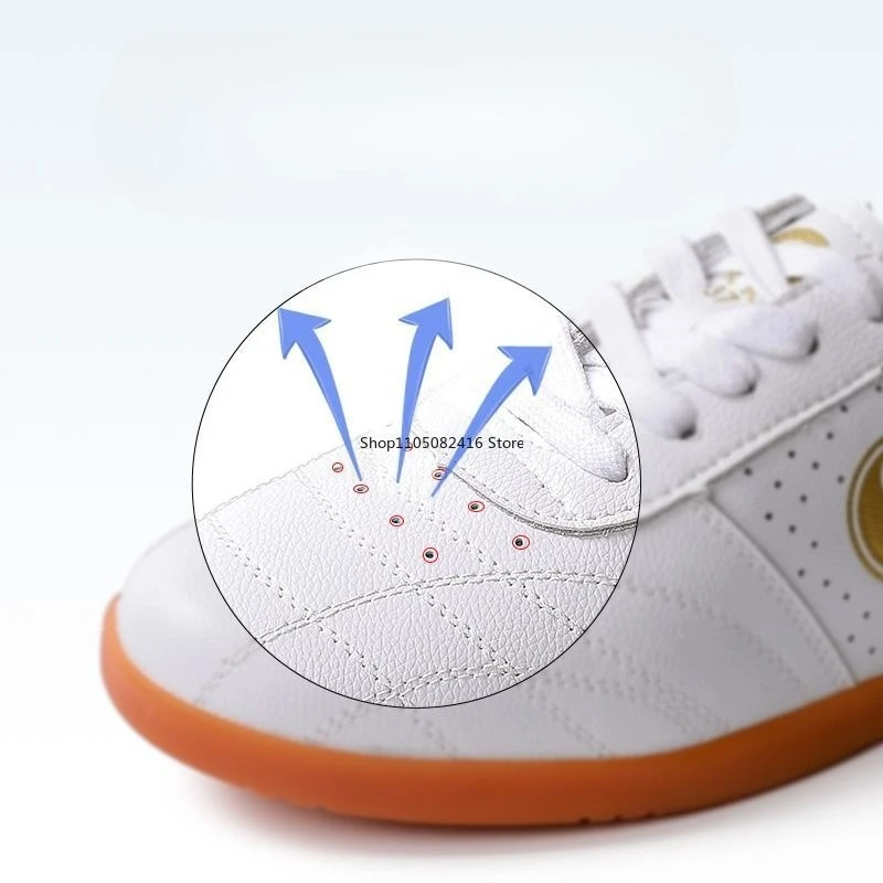 الرجال النساء الجلود تاي تشي أحذية عدم الانزلاق أكسفورد أسفل أحذية الكونغ فو منخفضة أعلى فنون الدفاع عن النفس أحذية تدريب التايكوندو أحذية رياضية #5