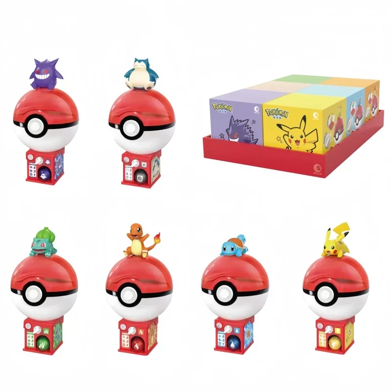 

Genuine Pokemon Poke Ball Figure Gengar Squirtle Bulbasaur Pikachu Mini Gashapon Model Ornament Collectible Toy Birthday Gift