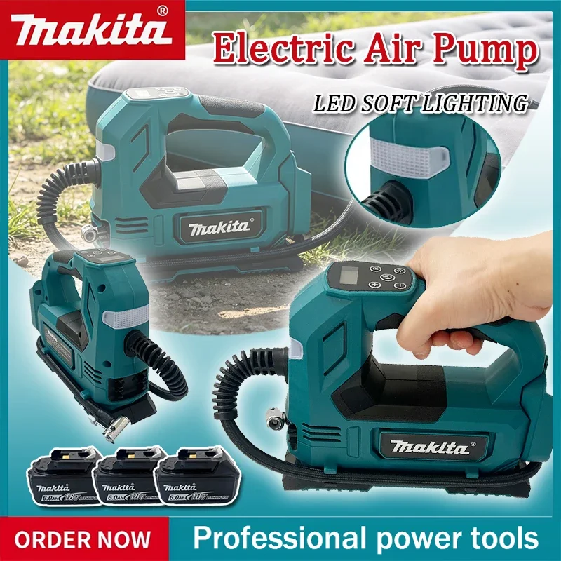 

Makita Portable Cordless Tire Inflator 18V Battery Electric Air Pump Handheld Air Compressor For Car Bicycle Tires Ball