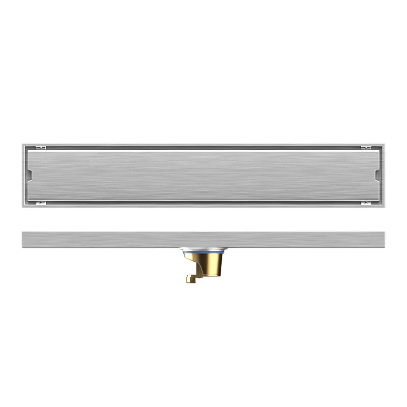 

Brushed Floor Drain with Copper Core Invisible Bathroom Drainage Anti-Odor Shower Drain Stainless Steel Waste Filter Strainer