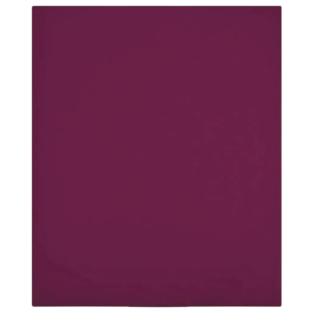 Luxury Bordeaux Cotton Jersey Fitted Sheet 180x200 cm - Soft & Stretchy Bedding