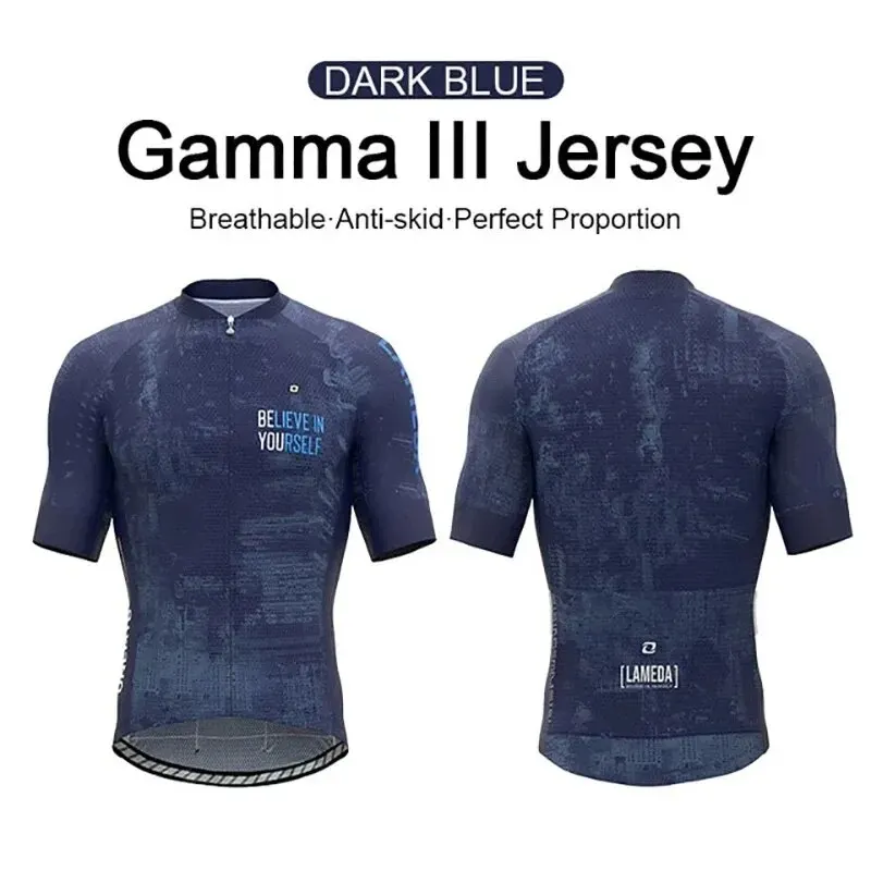 INBIKE Lameda Herren Sommer Rad trikot Kurzarm mit 3 Gesäß taschen grünes Rennrad Trikot für Männer/Frauen MTB Team Kleidung qh018 4