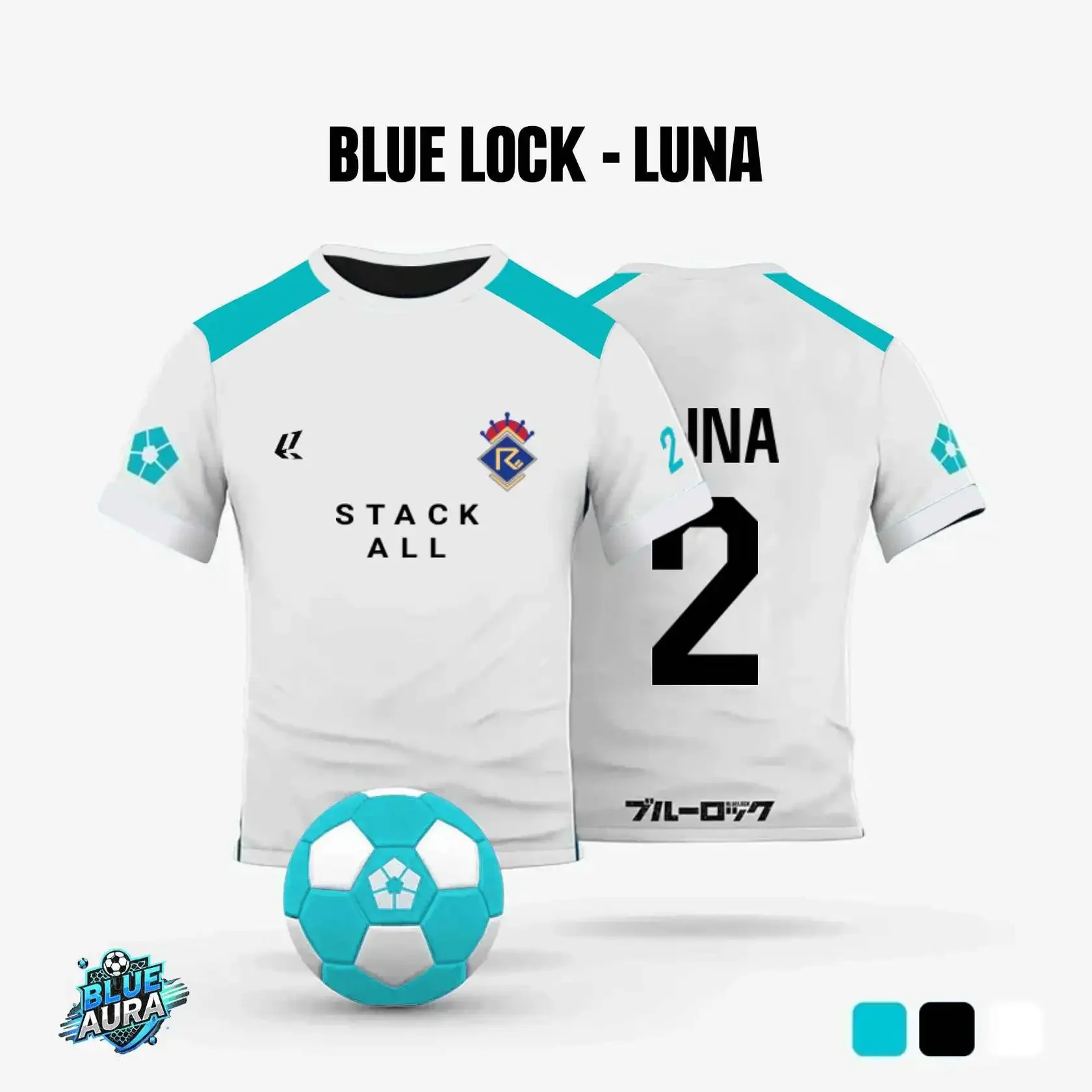 

Animated Lock Blue Vest, Sae 3D Printing, Children's Role-playing Football T-shirt, Men's and Women's, Sports T-shirt with Short