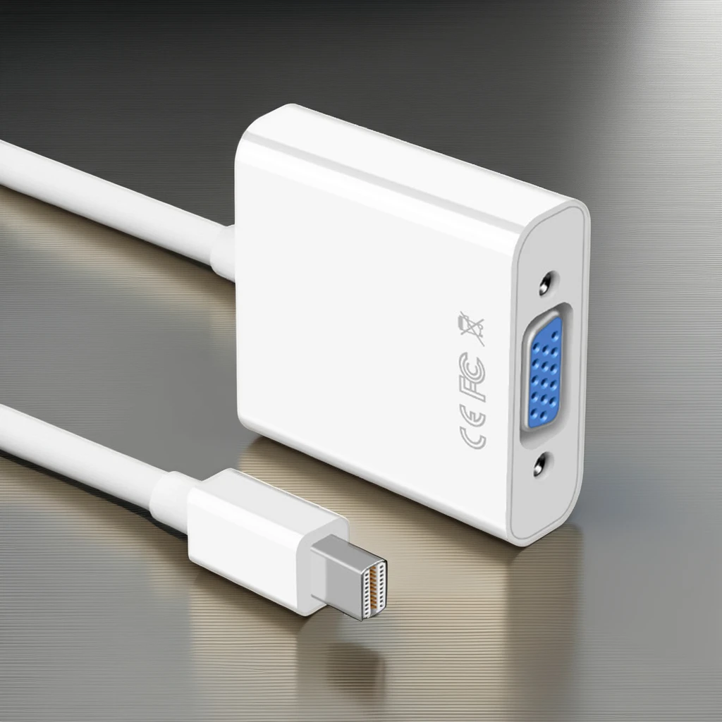 10PCS Fabriek Groothandel 1080P Mini DP Naar VGA Converter Mini Display Port Male Naar VGA Vrouwelijke Adapter kabel Voor HDTV Monitor