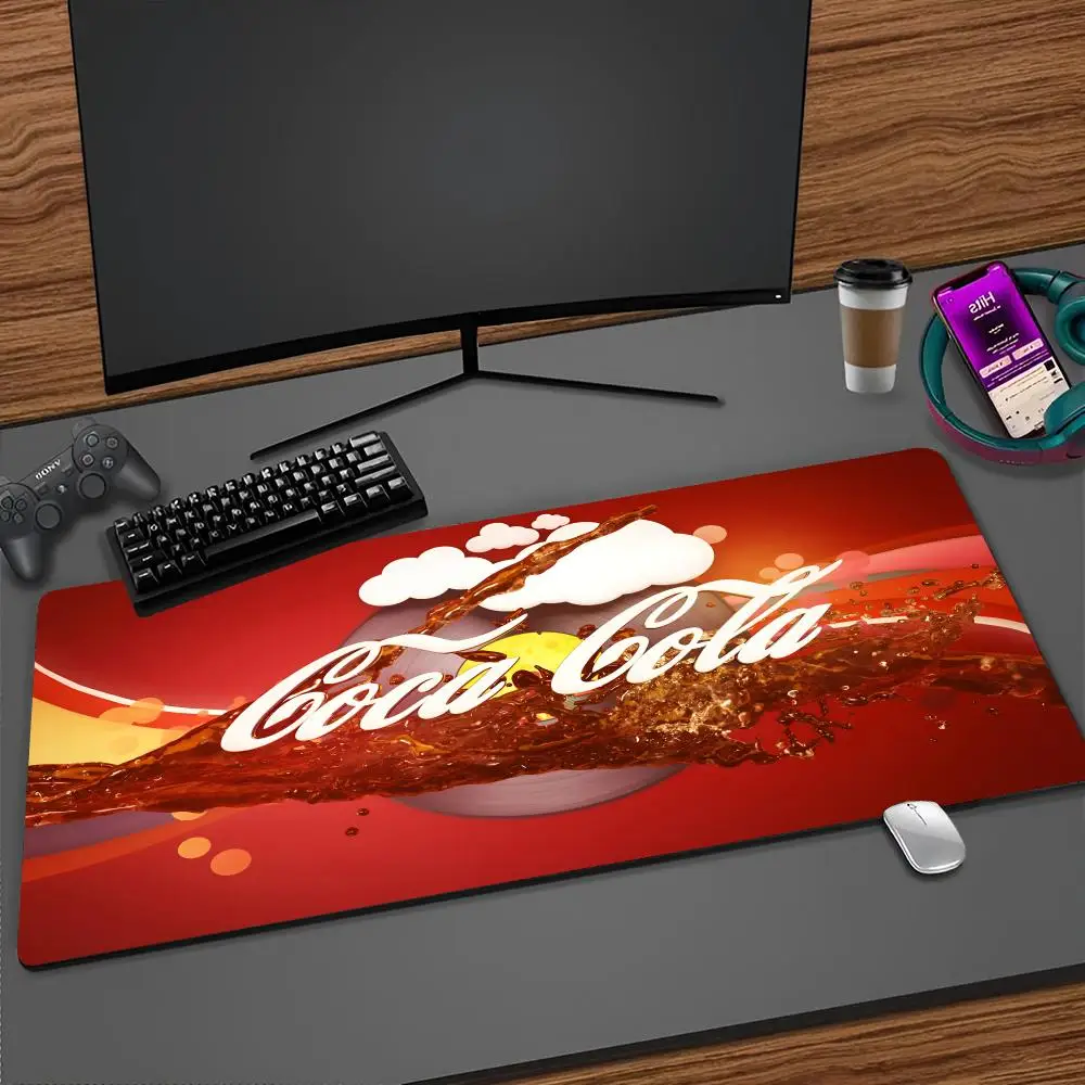 Fashion C-Coca C-Cola-S Mouse Pad Cartoon Lockedge Large Gaming Pad Computer Gamer Keyboard Mat Desk Mousepad PC Desk Pad