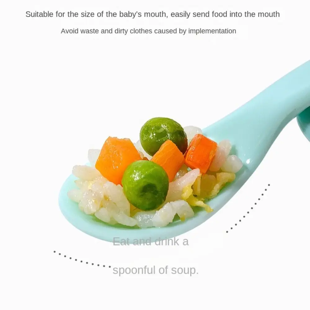 

Old Handle Spoon Curved Fork Supplement Tool Autonomous Eating Auxiliary Spoon Elbow Spoon Baby Spoon Fork Eat Training