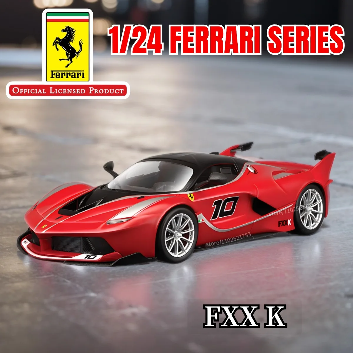 Bburago 1:24 Ferrari Fxx K Miniature Art Car Model, Authentic Laferrari Purosangue F50 458 488 Collection Gift Kid Boy Toy