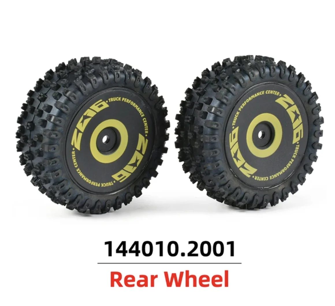 Front and Rear Wheel Tire Tyre for Wltoys 144001 144010 124016 124017 RC Car Upgrade Parts Spare Accessories