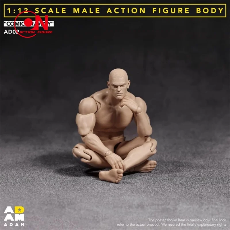 ADAM 1/12 AD02 corps masculin fort bande dessinée héros corps articulé 6.5 ''soldat modèle de figurine à collectionner