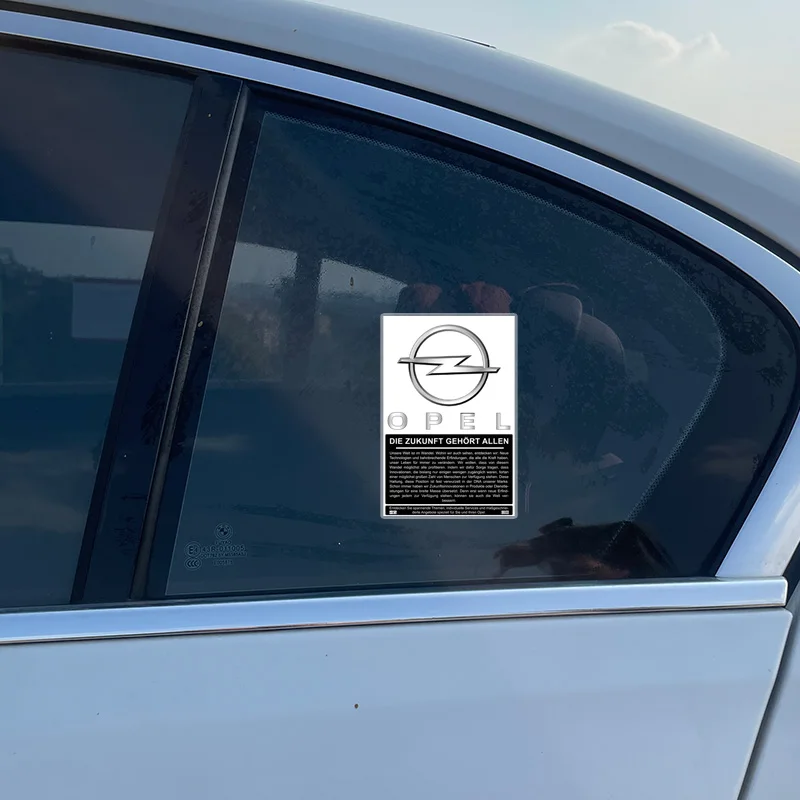 

1/2PCS JDM Static Car Head Glass stickers Decoratlve Emblem Stickers Fit For Opel Insignia Astra Antara Meriva Zafira H G Corsa