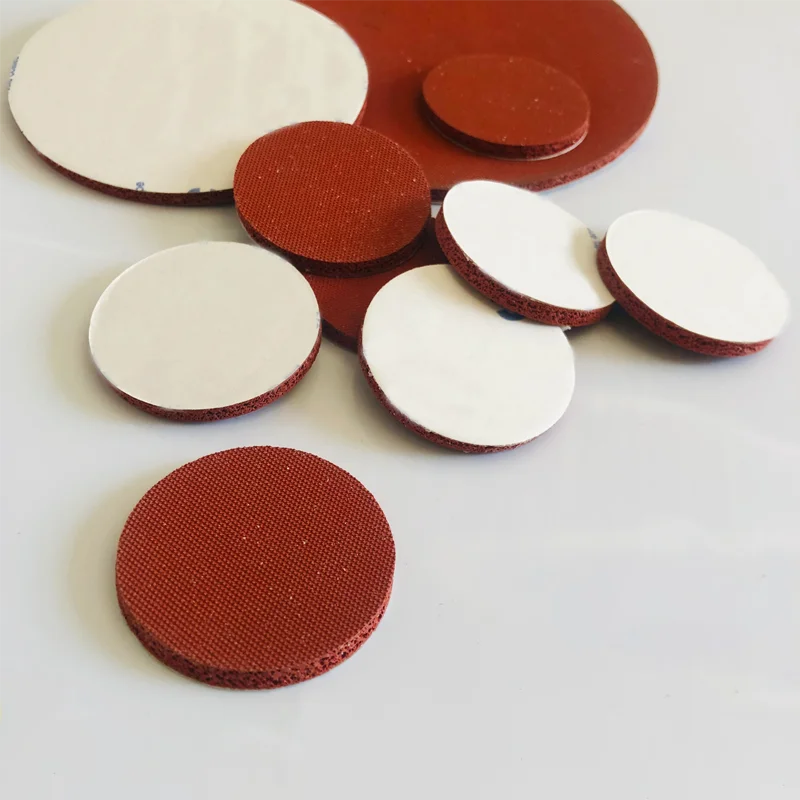 10Pcs Φ 5mm-100mm Self-Adhesive Foam Silicone Solid Discs Seal Gaskets 1/1.5/2/3/4mm