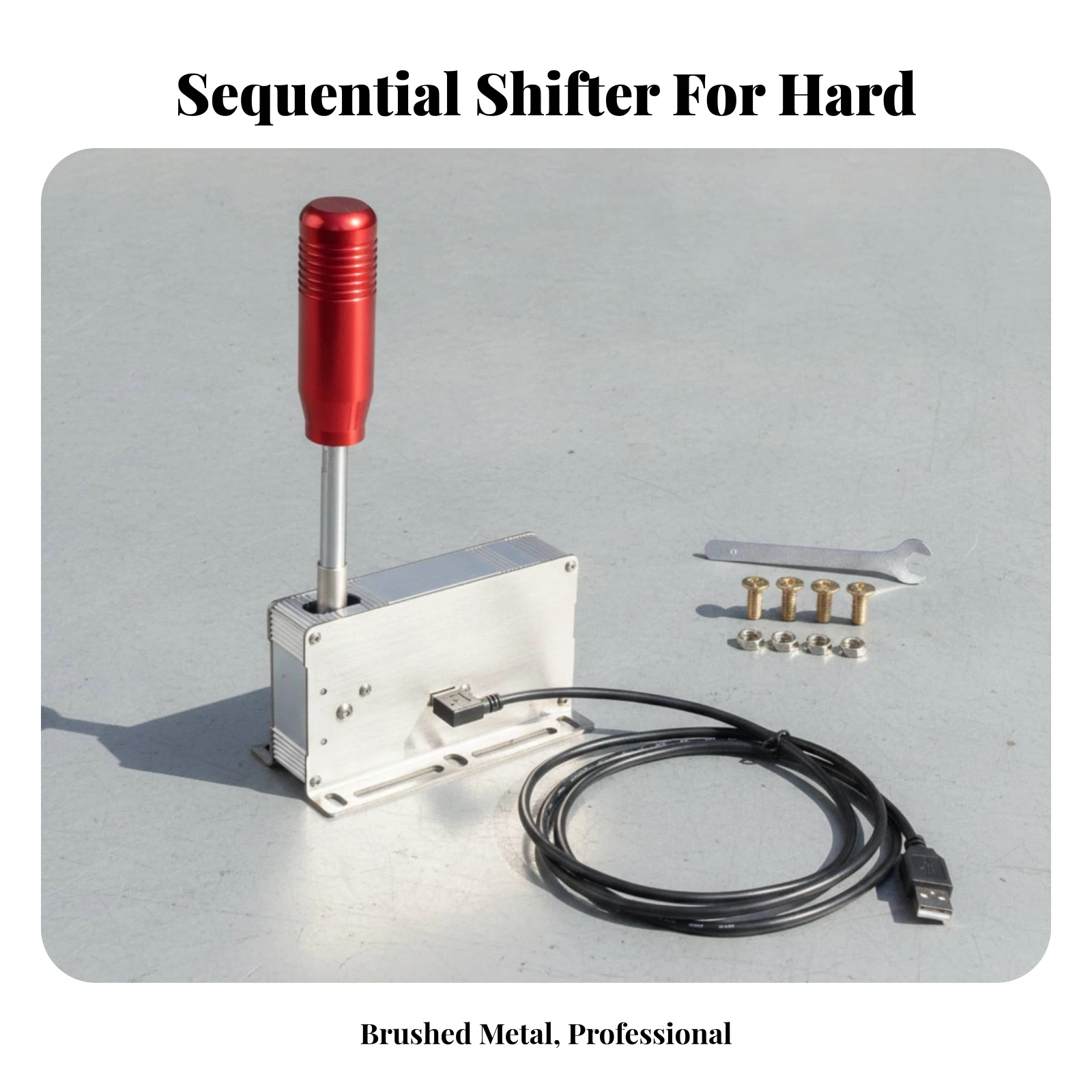 Sequential Shifter Responsive USB Shifter Accurate Premium for Sim Racers, Driving Rigs, Home Simulator Stations