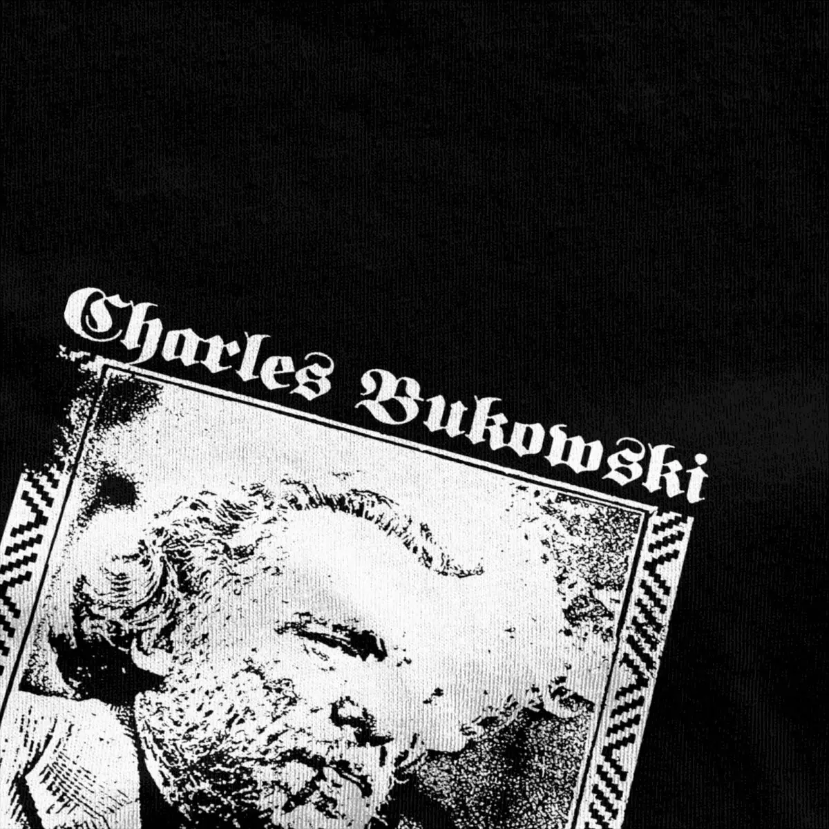 Charles Bukowski Famous Poet Writer T Shirt Men Vintage Pure Cotton T Shirts Summer Hipster Tees Design Oversized Clothing