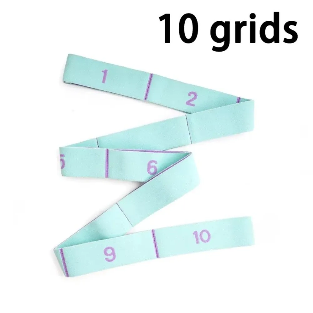 Multi Stage Yoga Stretch Band Segmented Resistance Belt Yoga Resistance Band Elastic Rope 10/11 Grid Yoga Elastic Band