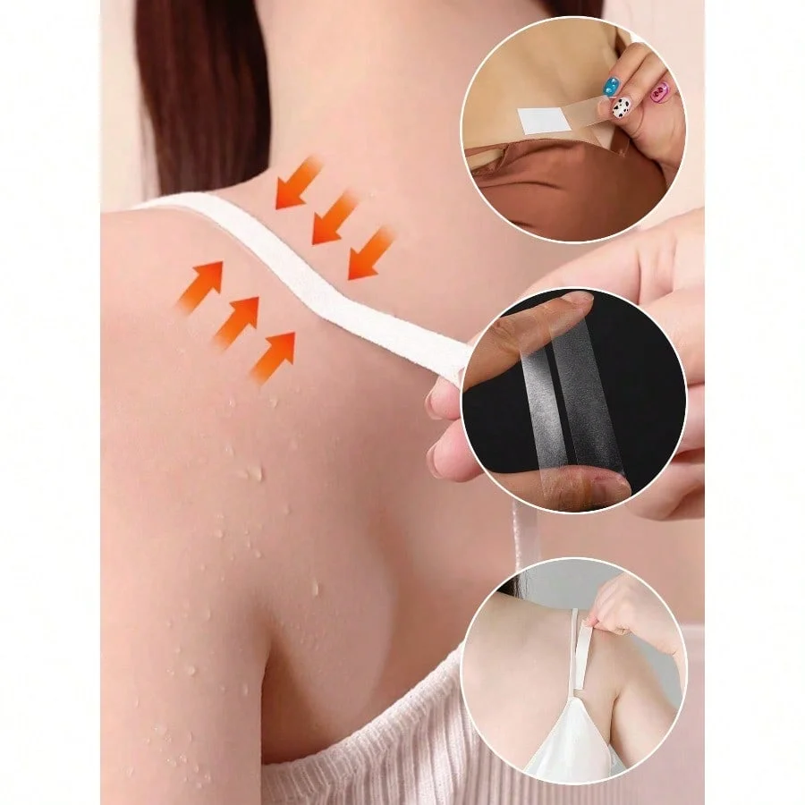Invisible Clear Bra Strap Holders Anti-Slip Shoulder Strap Tape Gasket for Slipping Straps Fixer Holder Women Lingerie Accessories image 3