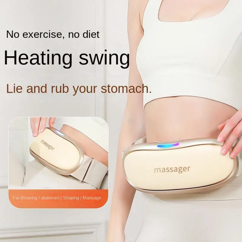 

Waist massager Multi-functional Rechargeable Vibration Massager Belt with Heat Therapy for Waist Abdomen Relaxation Burn fat