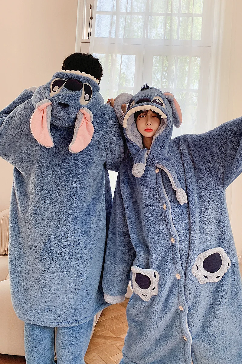 أنيمي غرزة الوالدين والطفل نيسيي منامة النوم رداء السراويل الفانيلا منامة Kawaii الكرتون رشاقته ملابس المنزل بيجامة عائلية #5