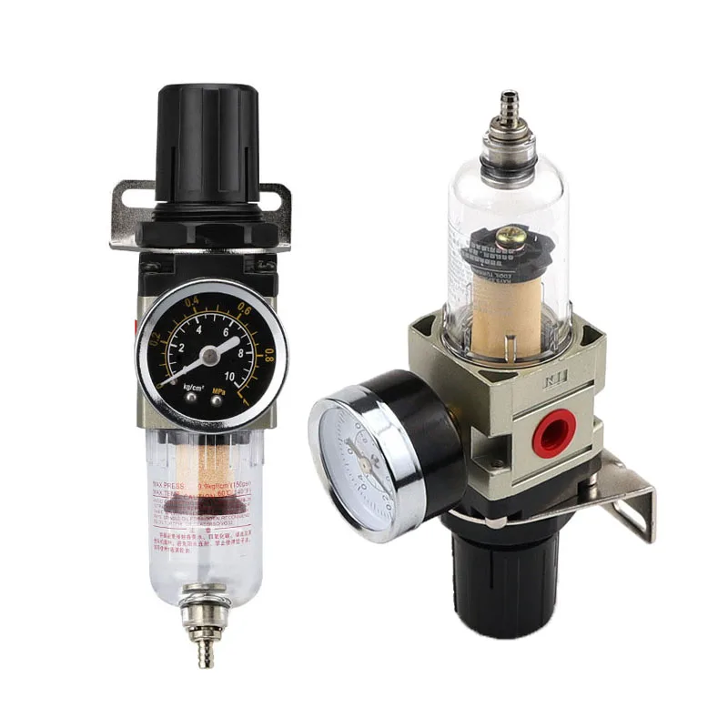 AW2000-02 1/4 SMC Type Air Filter Pressure Regulating Regulator Trap Oil Water Separator Source Processor for Compressor