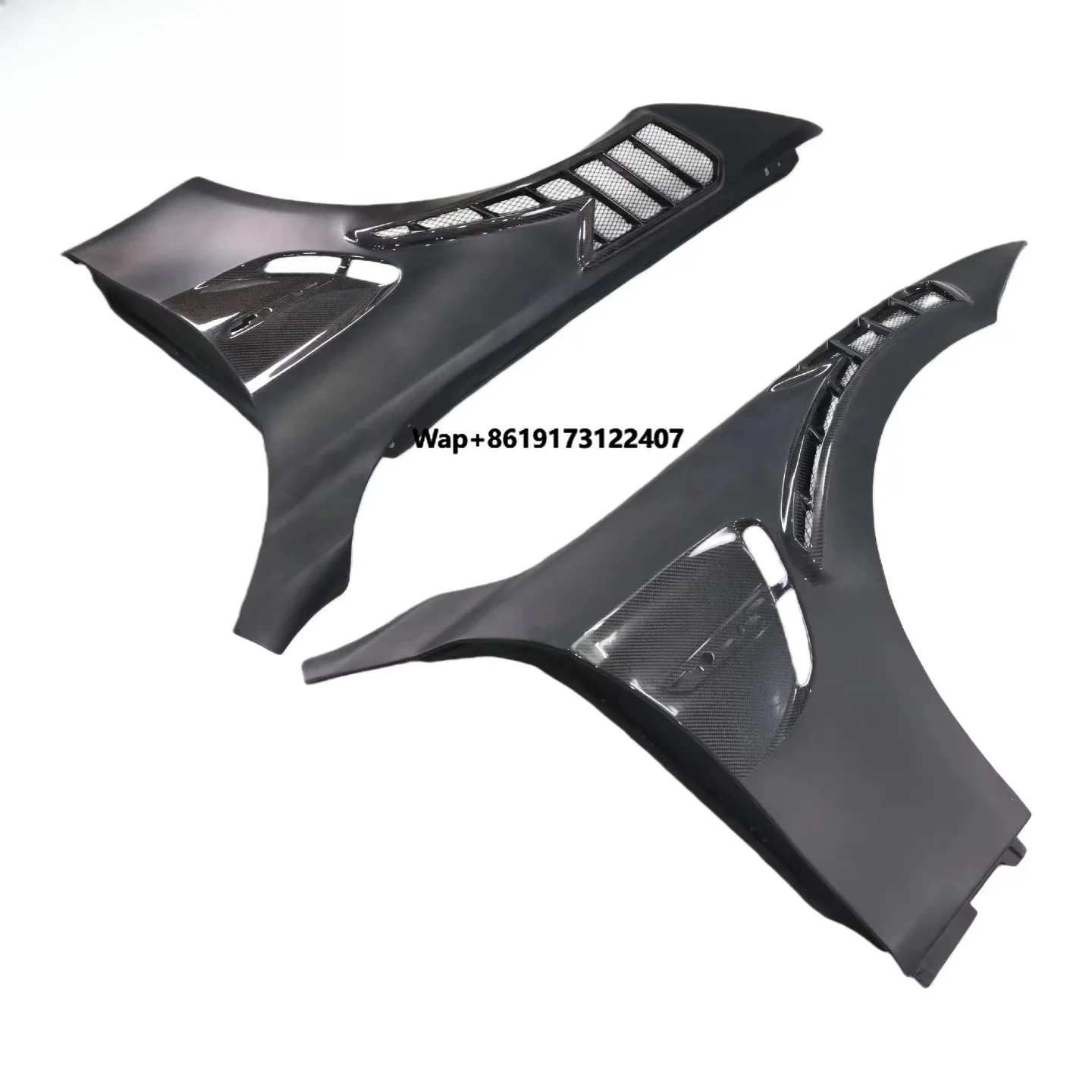 

For M4 F82 F83 M Performance Style Carbon Fiber Front Fenders Half Carbon Fiber Widebody Fenders Vented Front Quarter Panels