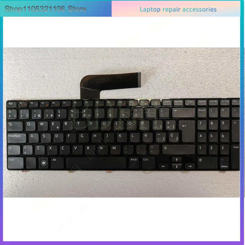 NOVO teclado espanhol para Dell Inspiron 15R N5110 M5110 N 5110 BLACK FRAME SP