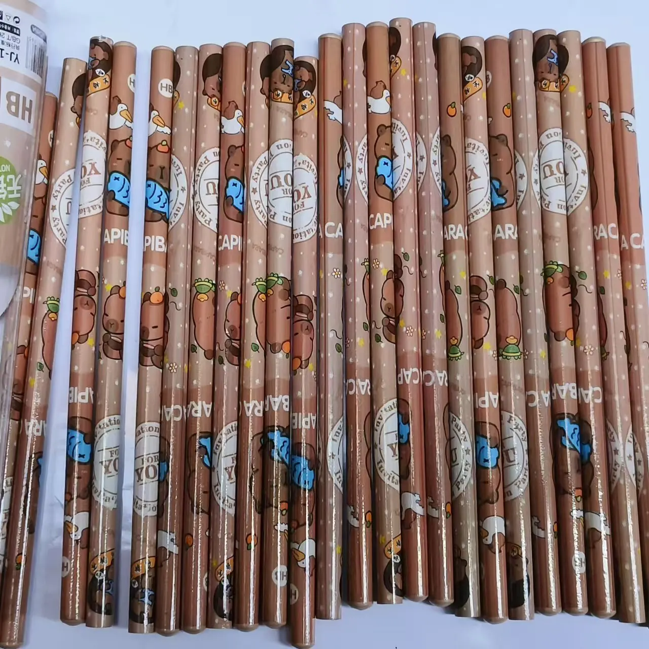 30Pcs/Set Capybara Cute Kawaii Cartoon Pencil HB Sketch Items Drawing Stationery Student School Office Supplies