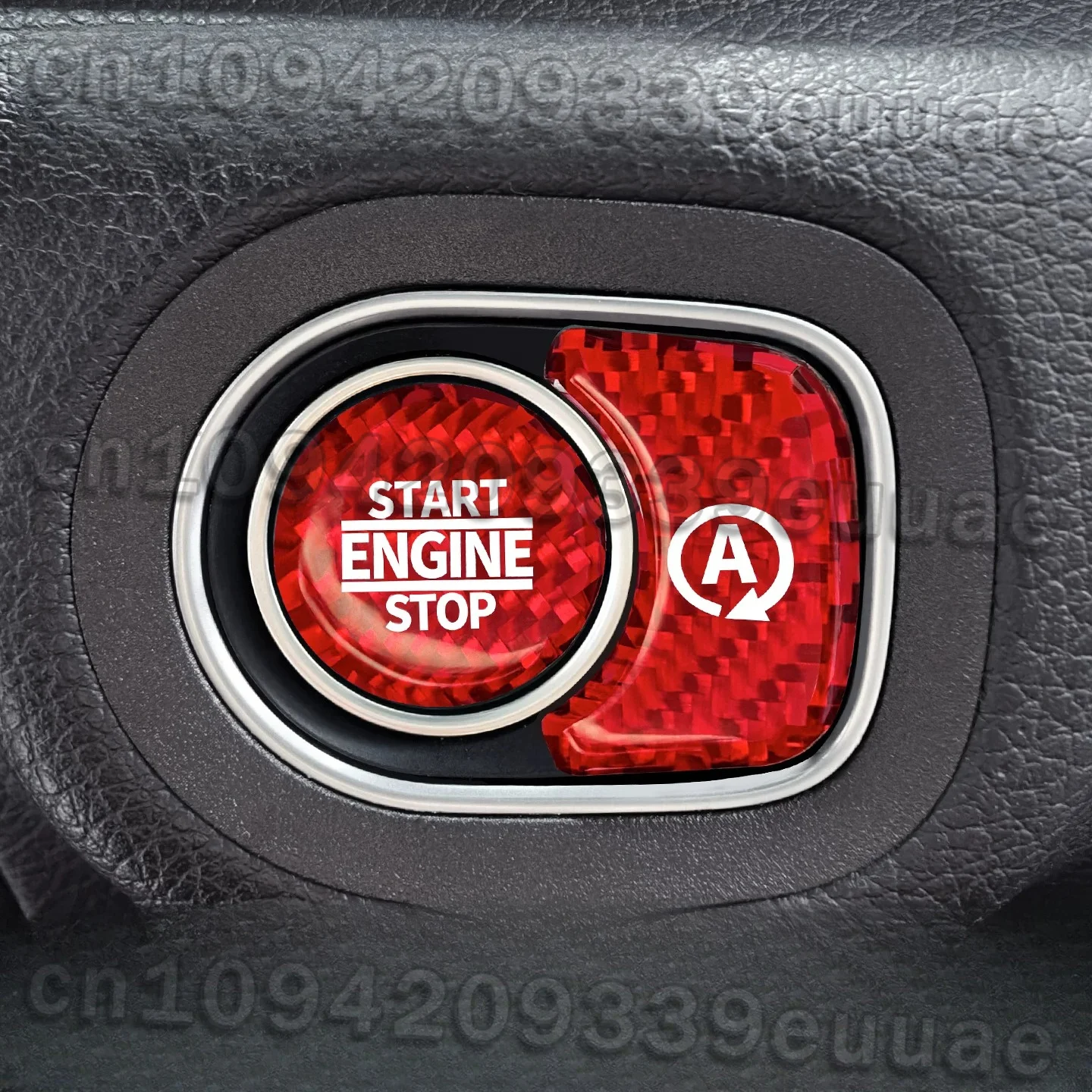 Suitable for Mercedes-Benz GLE350 GLS400 450 G500 G350d Carbon Fiber One-button Start Button Button Sticker