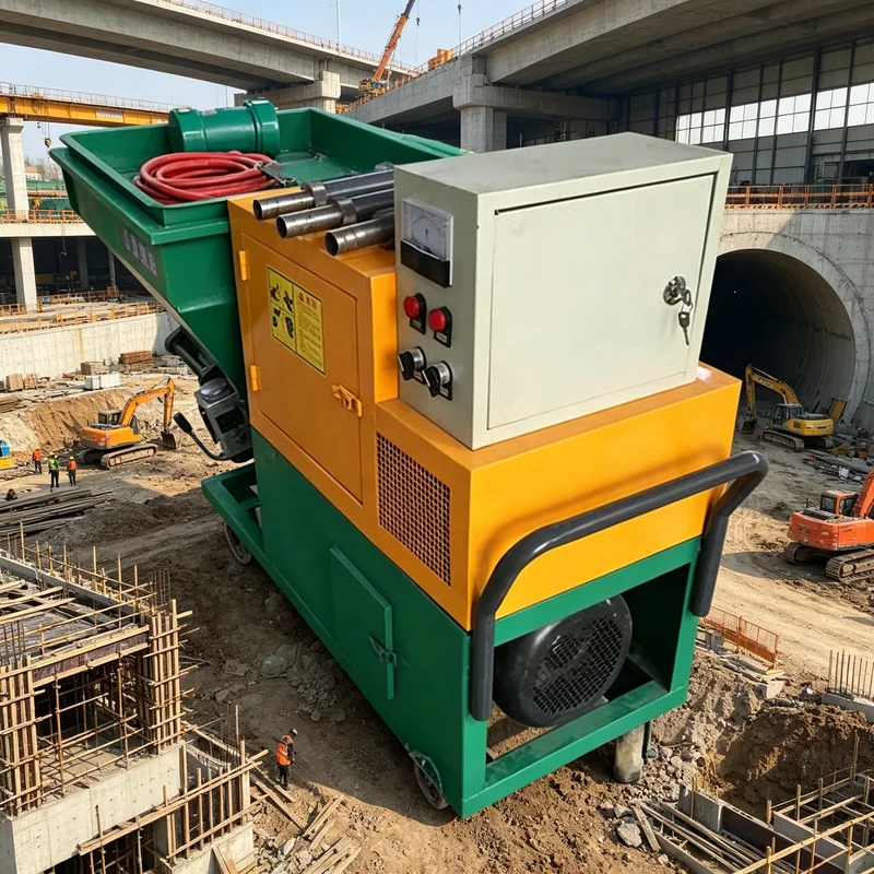

Customized High Power Mortar Plastering Spraying Machine Large Flow For Construction Engineering Fast Working Speed