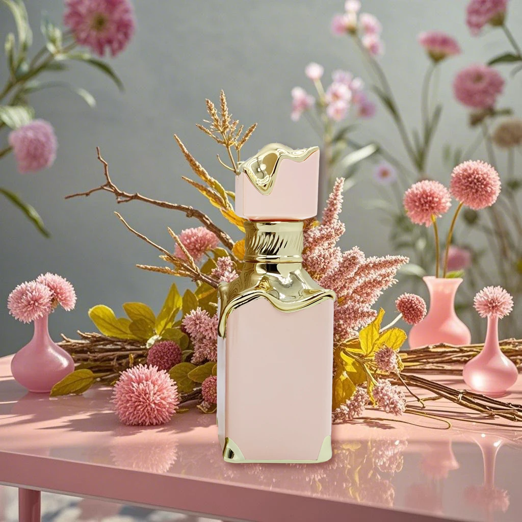 Lattafa Yara Toilette für Damen |   Geblümter Gourmand-Duft in rosa Flasche mit goldenem Ring |   Arabian Women's Cologne, Long La