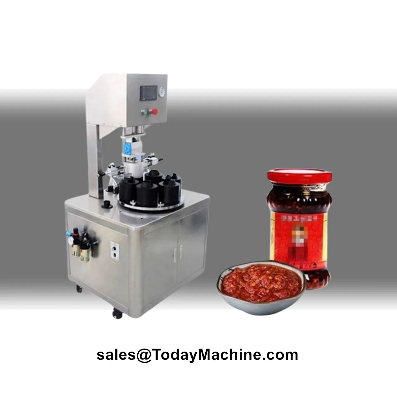 Semi-automatic Vacuum Capping Machine for Metal Jars Glass Bottle