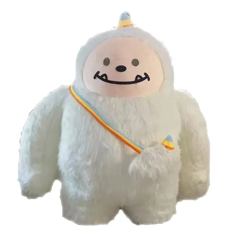 Inflatable Snow Monster Mascot Costume for Entertainment Adult Funny Character Blow Up Suit Cosplay Fancy Dress Mascot Costume