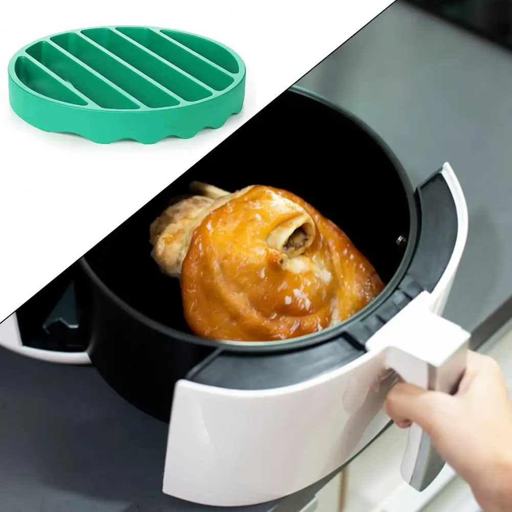 Food-grade Roasting Rack Reusable Non-stick Silicone Roasting Rack Durable Round Baking Rack Easy-clean for Cooking Steaming
