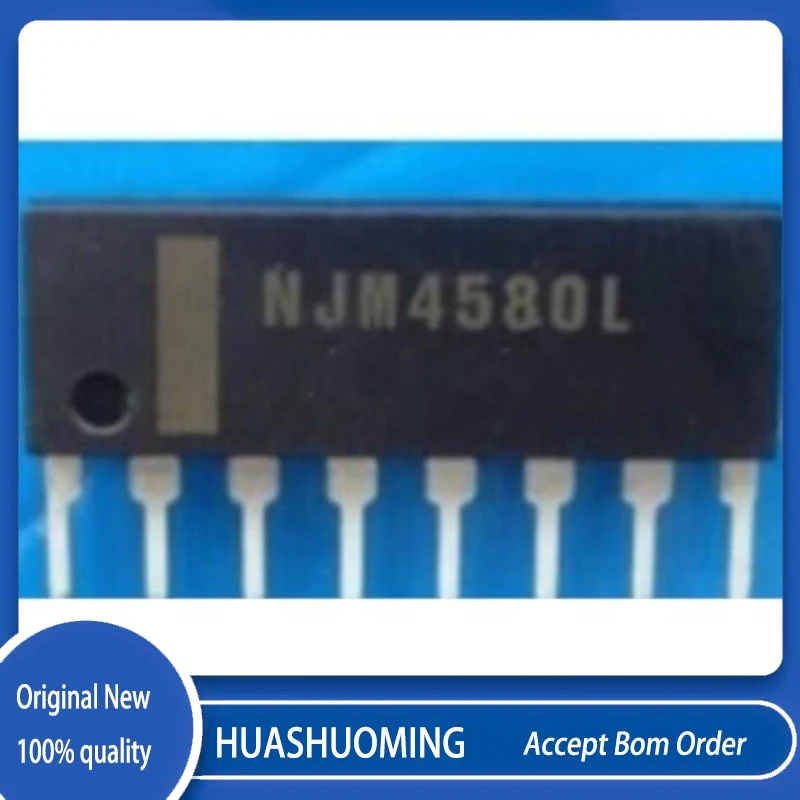 5PCS/LOT   NJM4580L   NJM4580  4580L   SIP-8