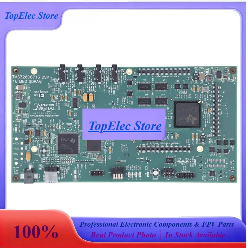 ToPESsTMDSDSK6713 DSP Development Board Compatible With TMS320C6713 Starter Kit High Performance For Real-Time Signal Processing