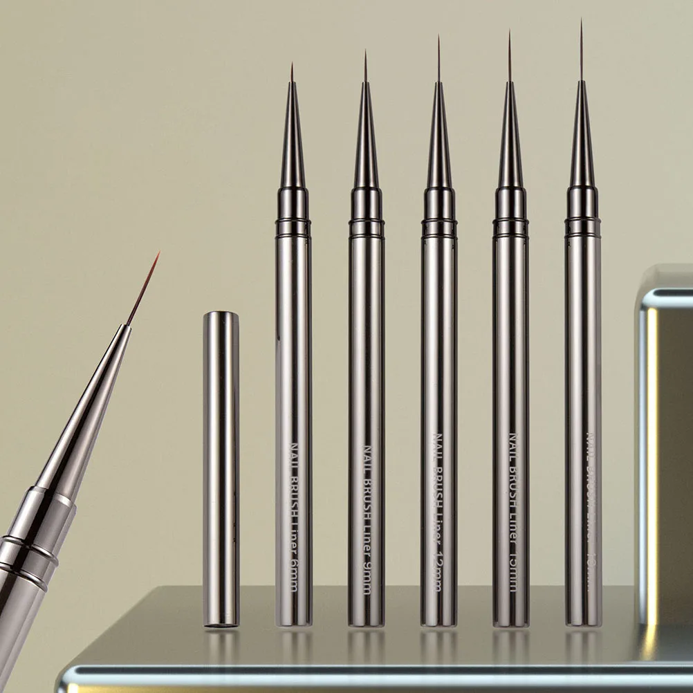 Ultra Fine Liner Nail Art Pinsel für Maniküre Malerei Detailliertes Design Glatte Anwendung Nail Art Supplies Salon Tools