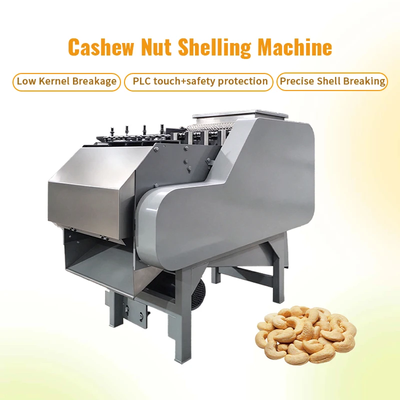 Large Capacity Cashew Nut Shelling Machine Replaceable Blades Easy Maintenance Continuous Throughput Industrial Grade Customized